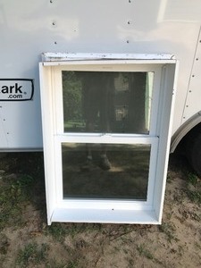 lot 325 image: Double Payne Sliding Glass window with Screen