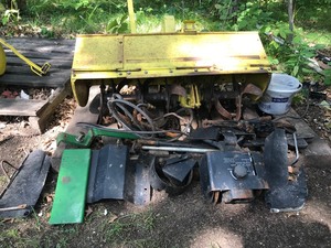 lot 366 image: John Deere tiller attachment for lawn tractor