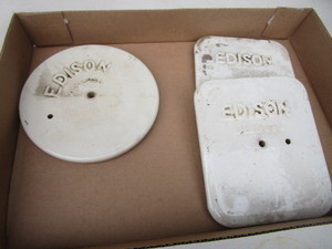 Edison Porcelain Battery Covers