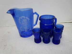 Temple Pitcher & Cobalt Doll Set