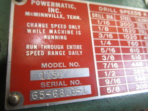 Powermatic Floor drill Press