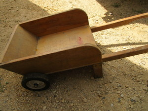 Vintage Childs Wooden Wheelbarrow