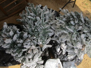 Flocked Artificial Christmas Tree