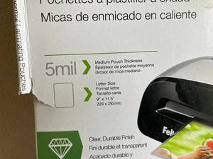 Letter Laminating Pouches