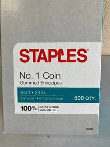 Small Coin Envelopes