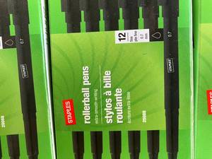 Staples Rollerball Pens