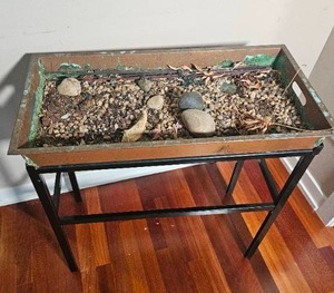 lot 58A image: Copper Planter Tray Table