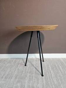 lot 139 image: World Market Modern Piecrust Table