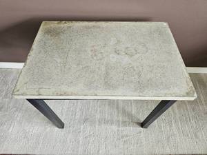 lot 14 image: Stab Top Industrial Side Table