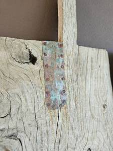 lot 122 image: Primitive Rustic Charcuterie Paddle Serving Boards