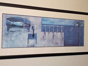 lot 65 image: Sofa Blau by Didier Lourenco Dcor Print