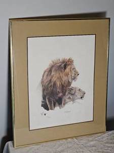 lot 127 image: Lion Pride Signed & Numbered Print