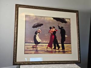 lot 130 image: The Singing Butler by Jack Vettriano Framed Print