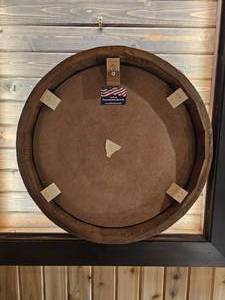 lot 209 image: Barrel Lid Hutchens Wine Bar Dcor