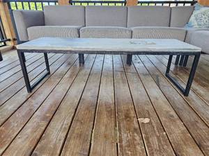 lot 79 image: Modern Industrial Patio Cocktail Table