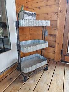 lot 152 image: Farmhouse Storage Cart