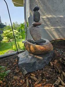 lot 153 image: Tranquil Stone Fountain