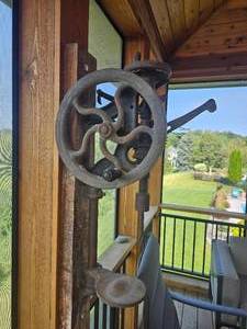lot 151A image: Antique Cast Iron Post Drill