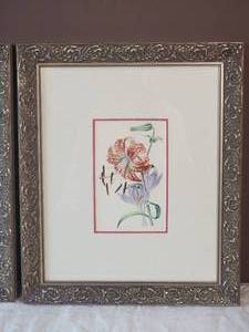 lot 105 image: Vibrant Fine Art Botanical Set - (3)