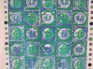 lot 169 image: Local Fine Art Original Mixed Media - Christine Simons-Hutchins - Missing Buttons