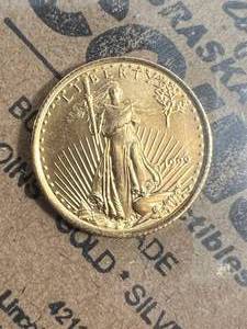 1999 US $5 GOLD EAGLE 110TH OZ FINE GOLD