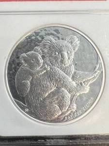 2008 AUSTRALIA KOALA 1 TROY OZ .999 FINE SILVER NGC GEM BU