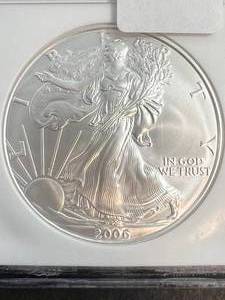 2006-W AMERICAN SILVER EAGLE NGC MS70