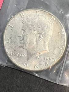1964 US KENNEDY HALF DOLLAR THANKS FOR BANKING WITH US