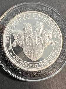 1 TROY OZ .999 FINE SILVER WHITEHORSE ROUND IN AIRTITE
