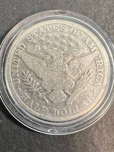 1904 US BARBER HALF DOLLAR IN AIRTITE