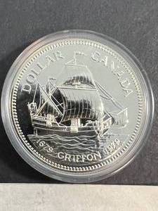 1979 CANADIAN PROOF SAILBOAT GRIFFON SILVER DOLLAR