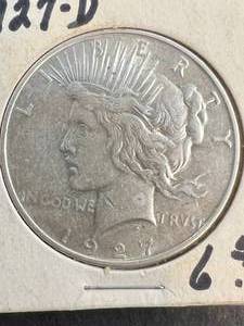 1927-D US PEACE SILVER DOLLAR