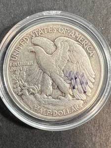 1944 US WALKING LIBERTY HALF DOLLAR IN AIRTITE