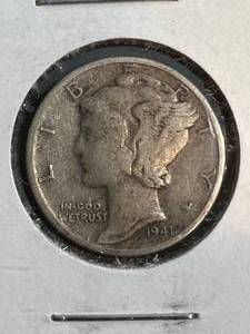 1941 US MERCURY DIME