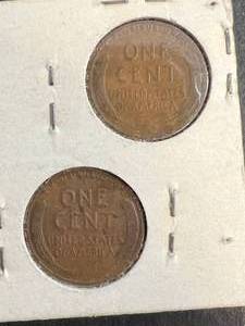 2 US WHEAT CENTS 1929 1930-D