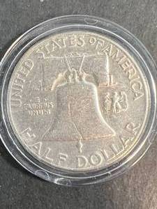 1954 US FRANKLIN HALF DOLLAR IN AIRTITE