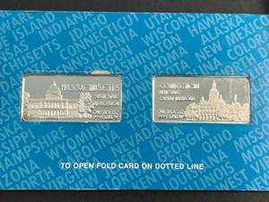 2 TROY OZ .999 FINE SILVER THE OFFICIAL INGOTS OF THE US