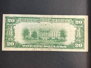1928 US $20 REDEEMABLE IN GOLD NOTE