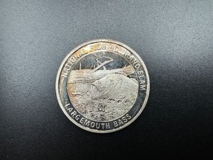 lot 93 image: North American Fishing Club  1 Oz. Silver Round