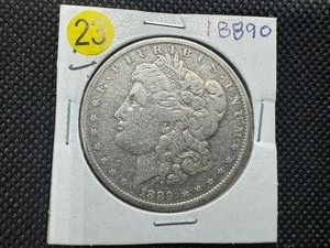 lot 23 image: 1889-O Morgan Silver Dollar