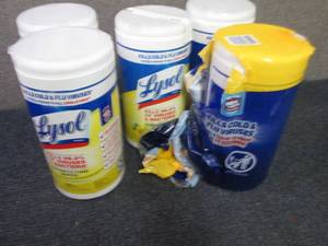lot 18 image: 5- 80 ct Lysol Disinfecting Wipes...
