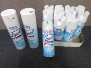 lot 21 image: 11-12.5 2-19 oz Lysol Disinfecting...
