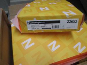 lot 54 image: 3 Reams Neenah Astrobrights Color P...