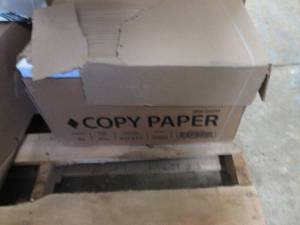 lot 56 image: Case of 5000 sheets Copy Paper 8.5x...
