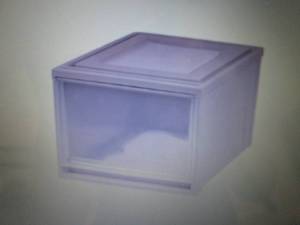 lot 74 image: Iris 43.4 qt. 1 Drawer Stackable St...