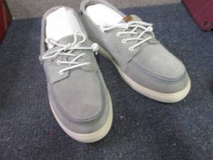 lot 104 image: Size 12 Mens Billy Grey Suede Boat...