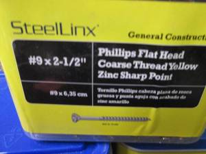 lot 115 image: 5 - 5lb pks SteelLinx Philips Flat ...