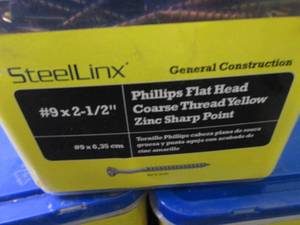 lot 117 image: 3- 5 lb pks SteelLinx Philips Flat ...