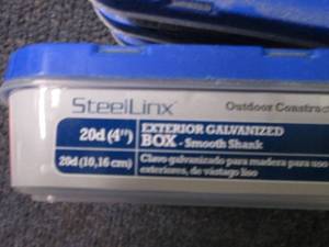 lot 127 image: 8- 1lb pks SteelLinx Exterior 4 inc...