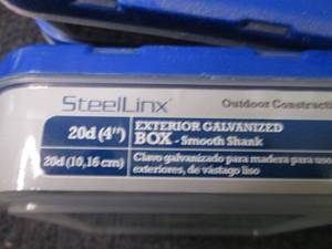 lot 128 image: 8- 1lb pks SteelLinx Exterior 4 inc...